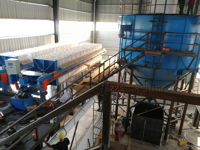 sand washing sludge water thickener